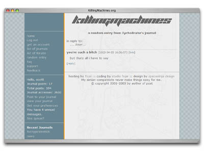 KillingMachines.org preview